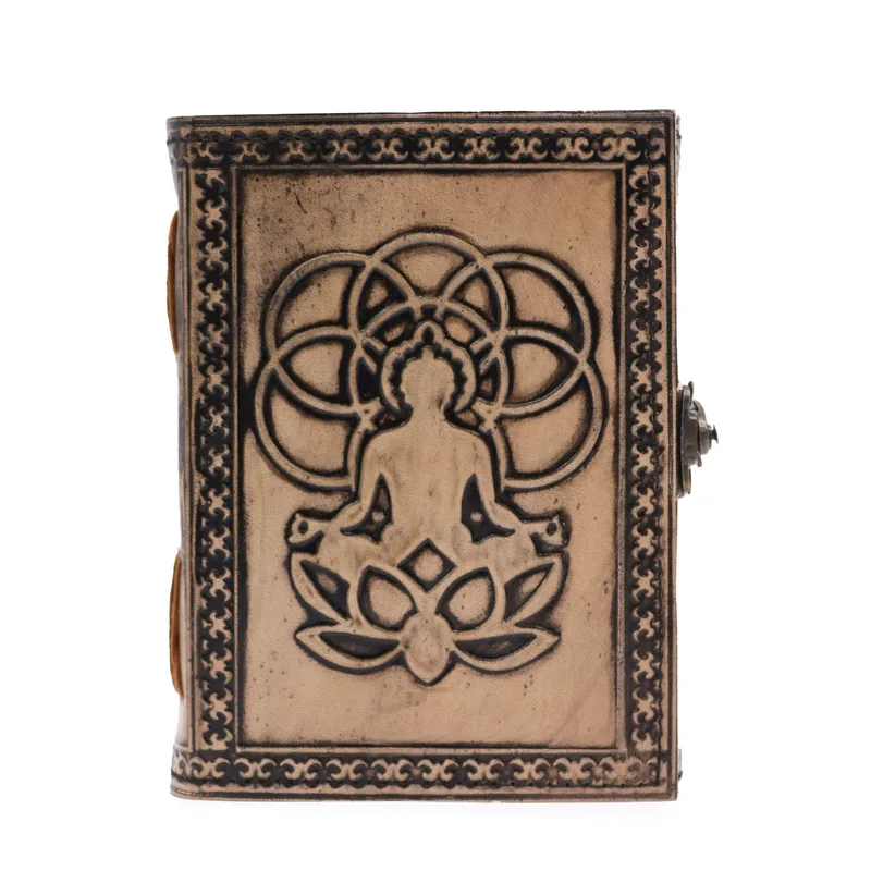 Buddha Esoteric Notebook Red Tan 200 pages Stich Edge 17.5x12.5x3cm — foto 2