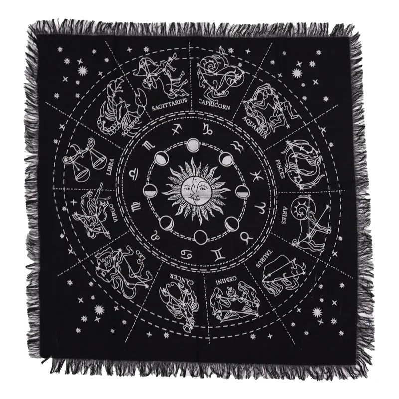 Esoteric Fringed Altar Cloth - Horoscope — foto 2