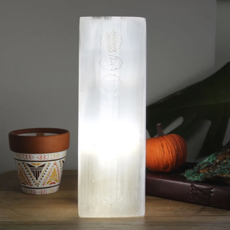 Selenite Block Lamp 25cm Chakra Lamp — foto 2