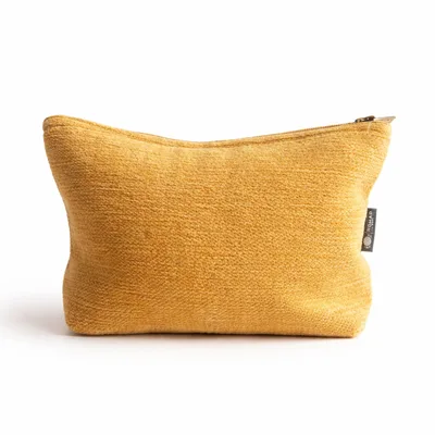 Nomad Sari Indian Jacquard Toiletry Bag Marigold Loom
