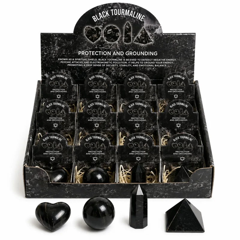 Four Gemstone Shapes - Nero Tourmaline — foto 3