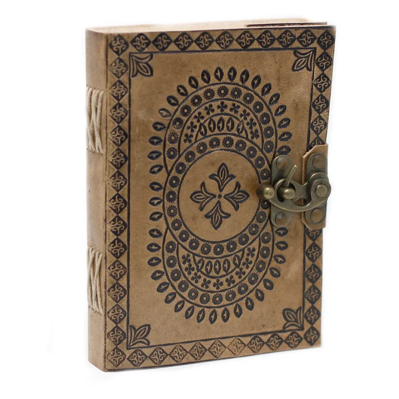 Leather Blu Mandala Notebook