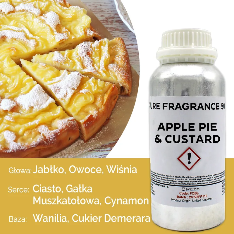 Apple Pie & Custard Puro Profumo Olio 500ml — foto 4