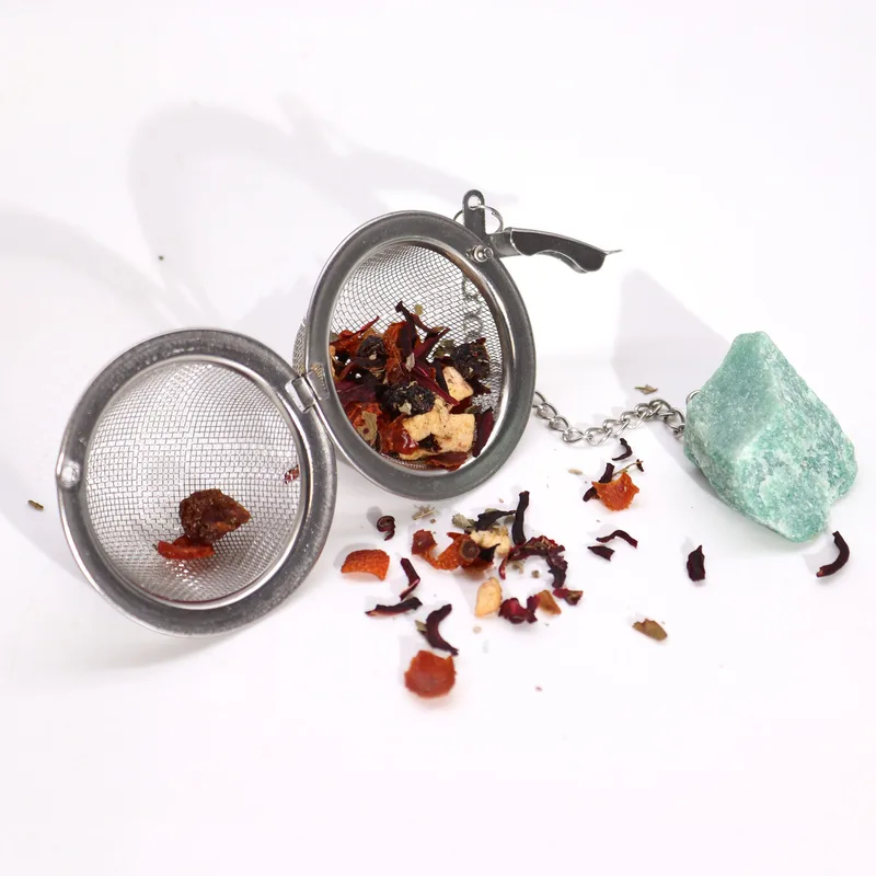 Raw Crystal Gemstone Tè Strainer - Aquamarine — foto 6