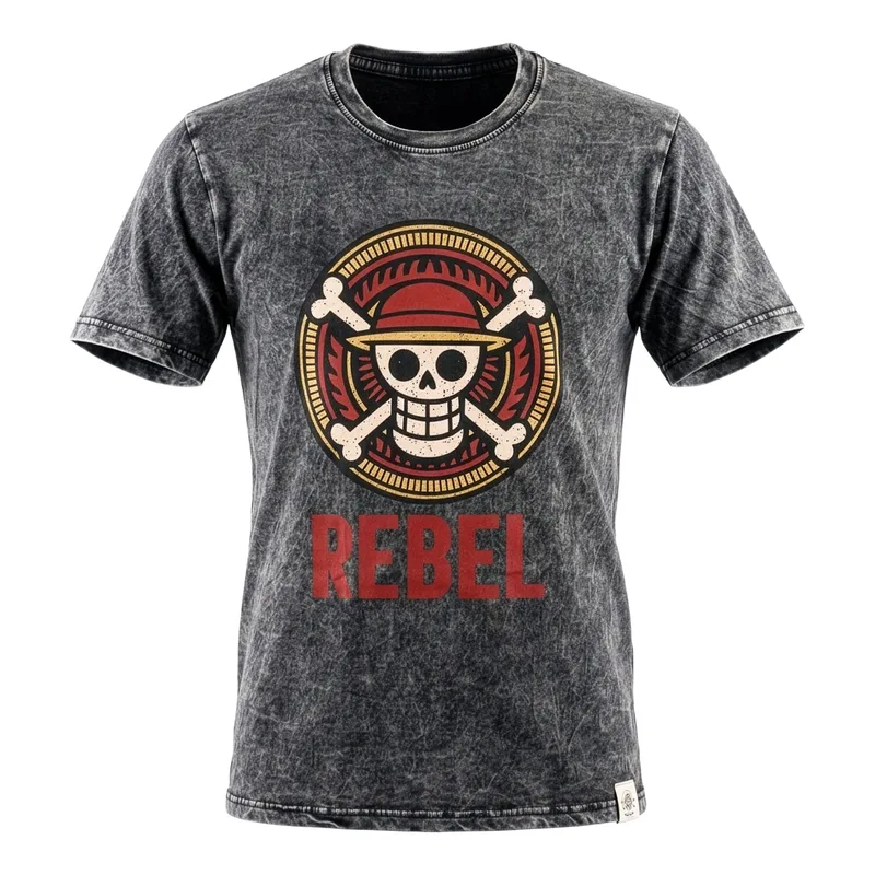 Nomad Sari Stonewashed Cotton T-Shirt Rebel Charcoal Medium — foto 2