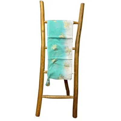 Nomad Sari On the Med Collection Pario Bianco & Turquoise Oro Turtle Design — foto 3