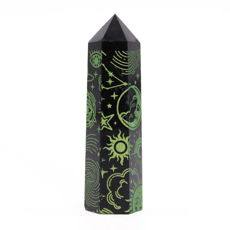 Nero Obsidian Points Mystic Story Forest Verde — foto 1