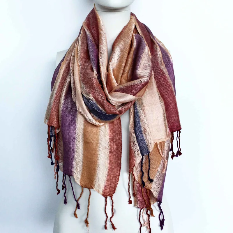 Large Indian Boho Scarves - 75x180cm - Random Greens — foto 1