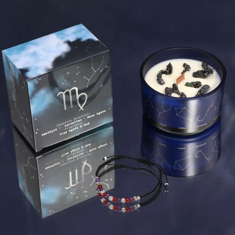 Zodiac Crystal Candela with Gemstone Bracelet Virgo — foto 3
