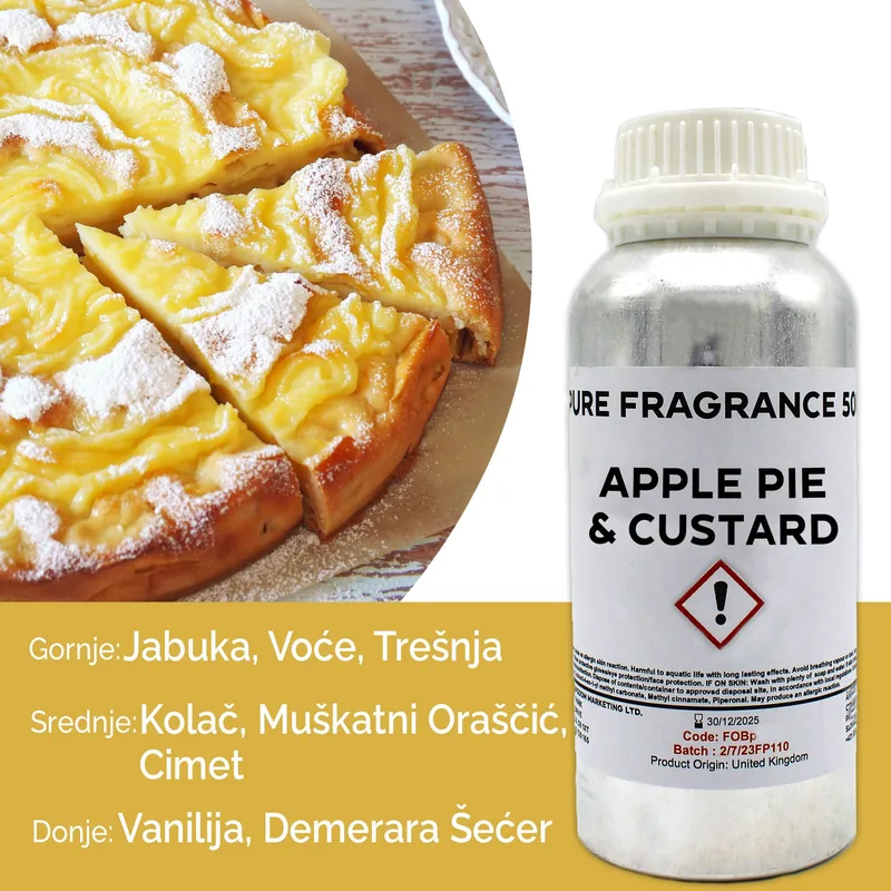 Apple Pie & Custard Puro Profumo Olio 500ml — foto 6
