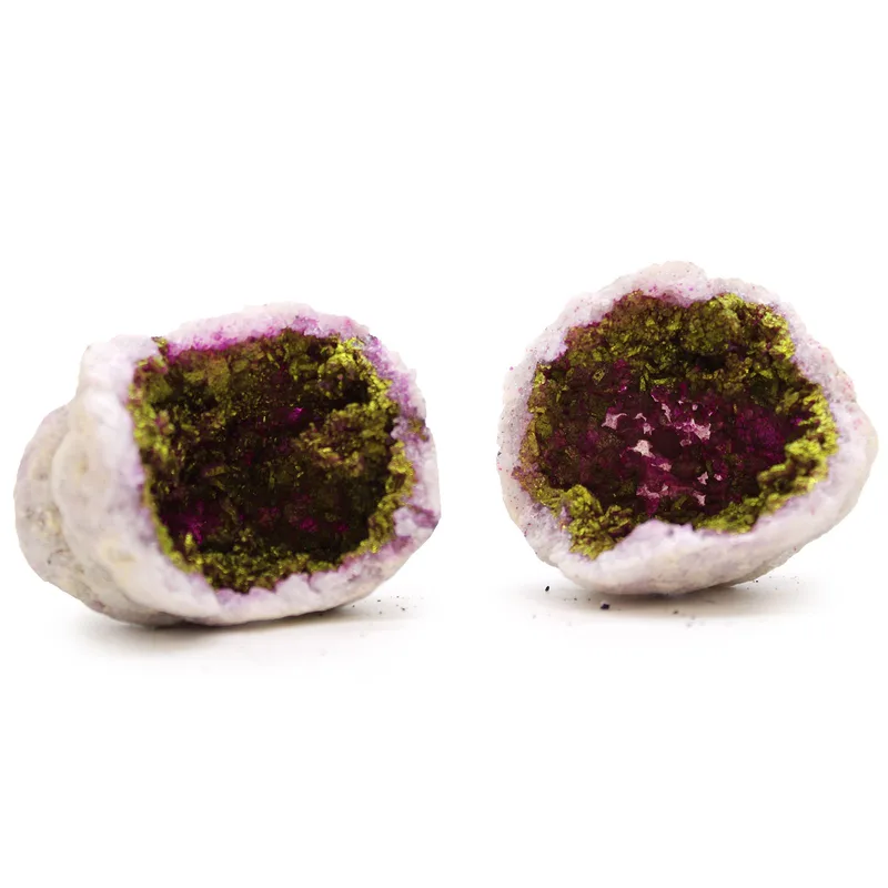 Coloured Calsite Geodes Pink & Oro — foto 3