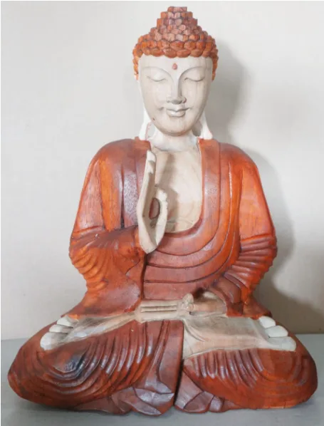 Hand Carved Buddha Statue 40cm Teaching Transmission — foto 2