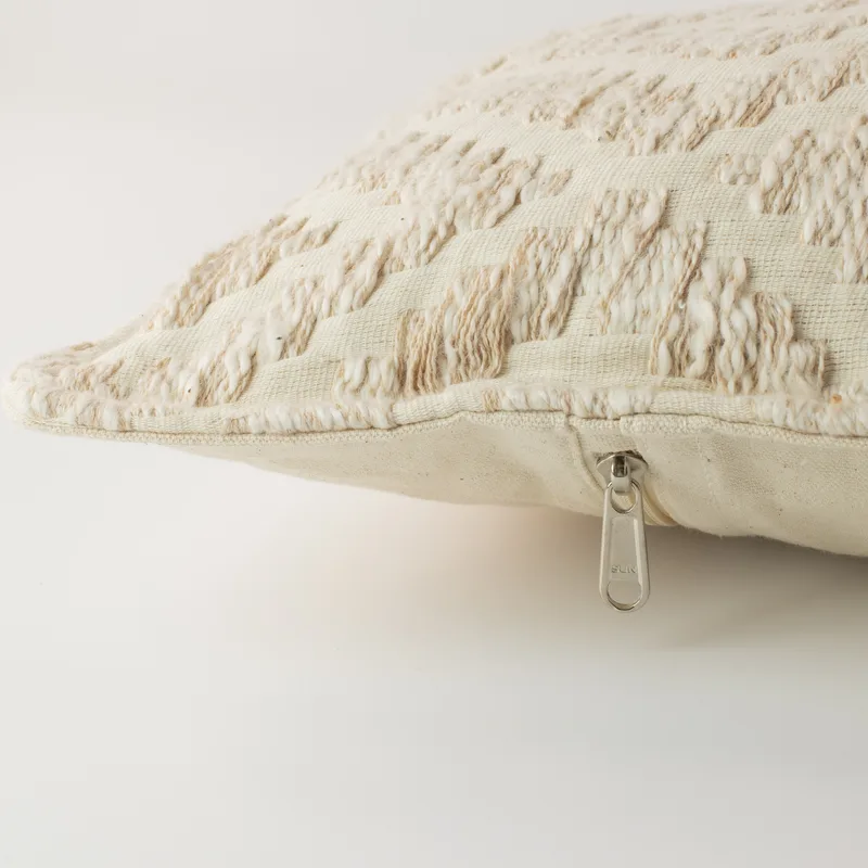 Classic Cushion Cover - Neutral Geo Creme - 30x50cm - Lumber Style — foto 2
