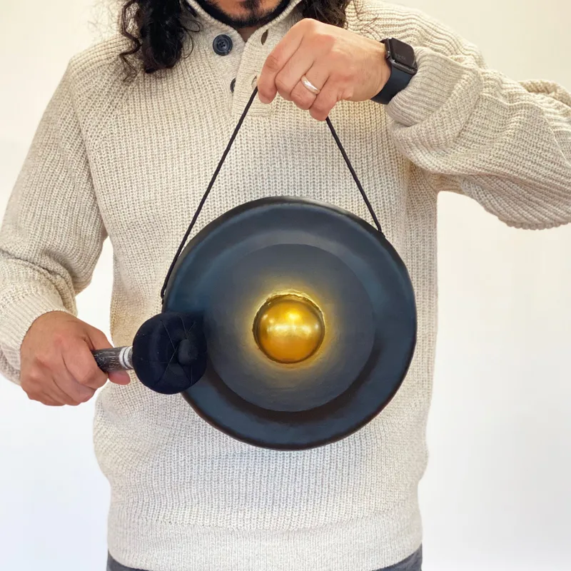 Small Healing Gong in Stand 25cm Nero — foto 6