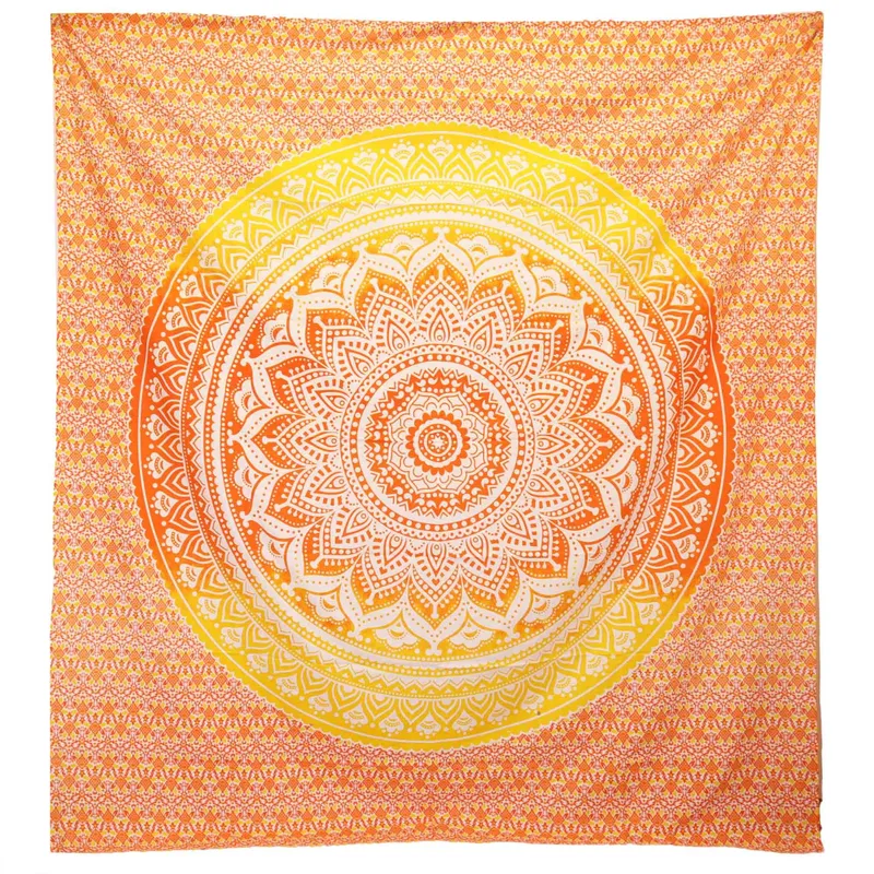 Wall Hanging / Beach Spread Umrao Mandala Arancia