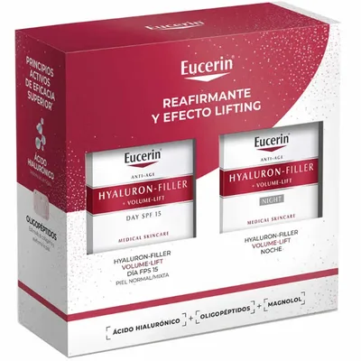 Eucerin Hyaluron Filler Volume Lift Day Cream Spf15 50ml Set 2 Parti