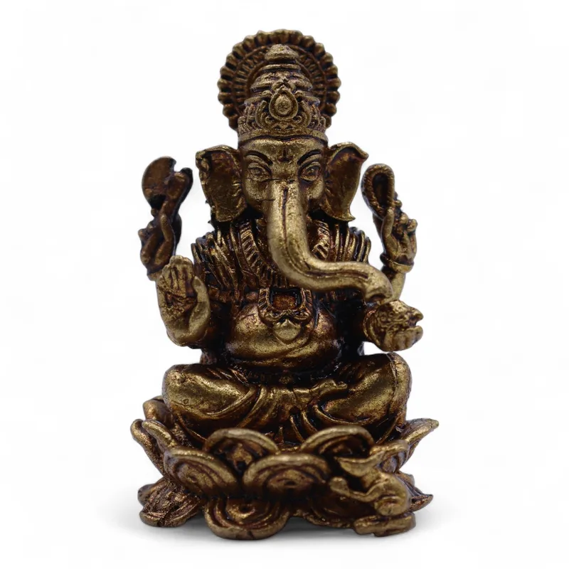 Brass Miniature Gods Ganesha 49mm — foto 6