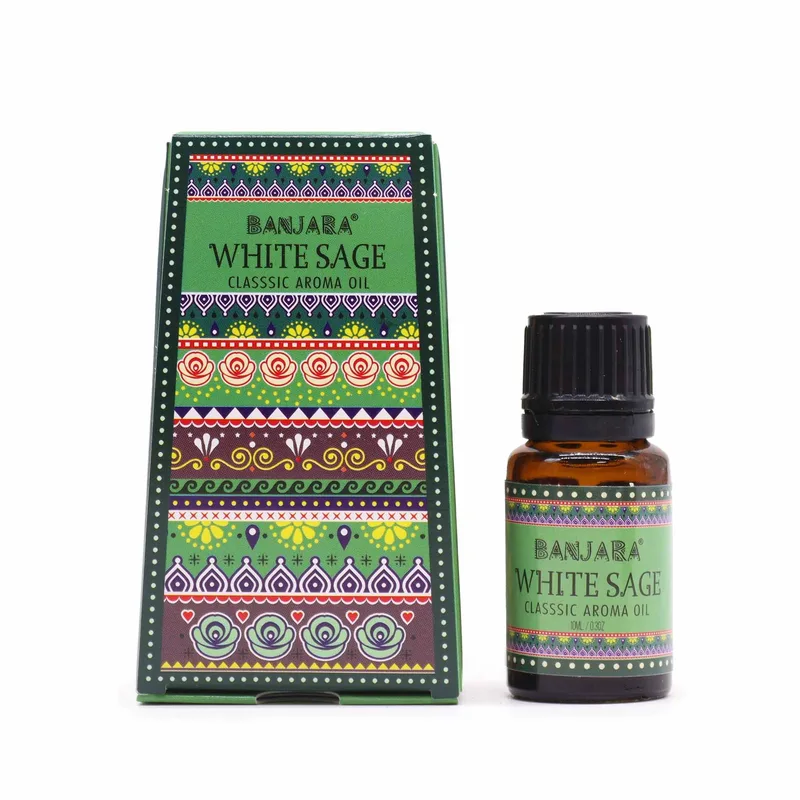 Banjara Indian Profumo Olio 10ml - Bianco Sage — foto 1