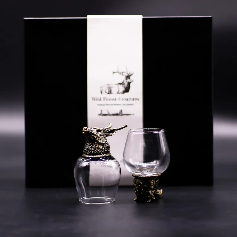 Gift Set of 6 Glasses (100ml) - Mystical Creatures - Antique Bronze — foto 6