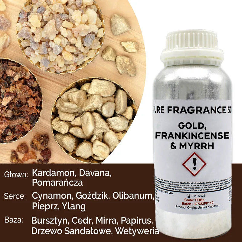Oro Frankincense & Myrrh Puro Profumo Olio 500ml — foto 1