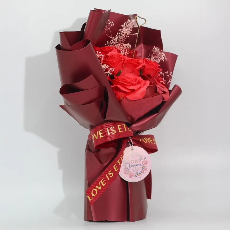 Large Red Roses Bouquet Love is Eternal Gift Card — foto 2