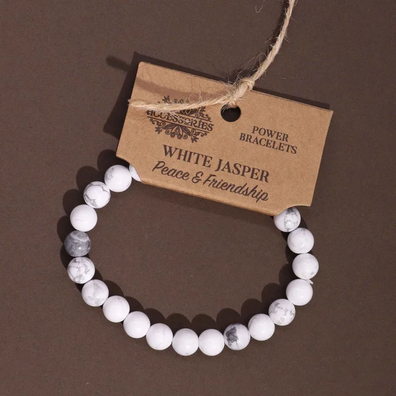 Bracciale Energetico - Scheggia di Jaspe Bianco