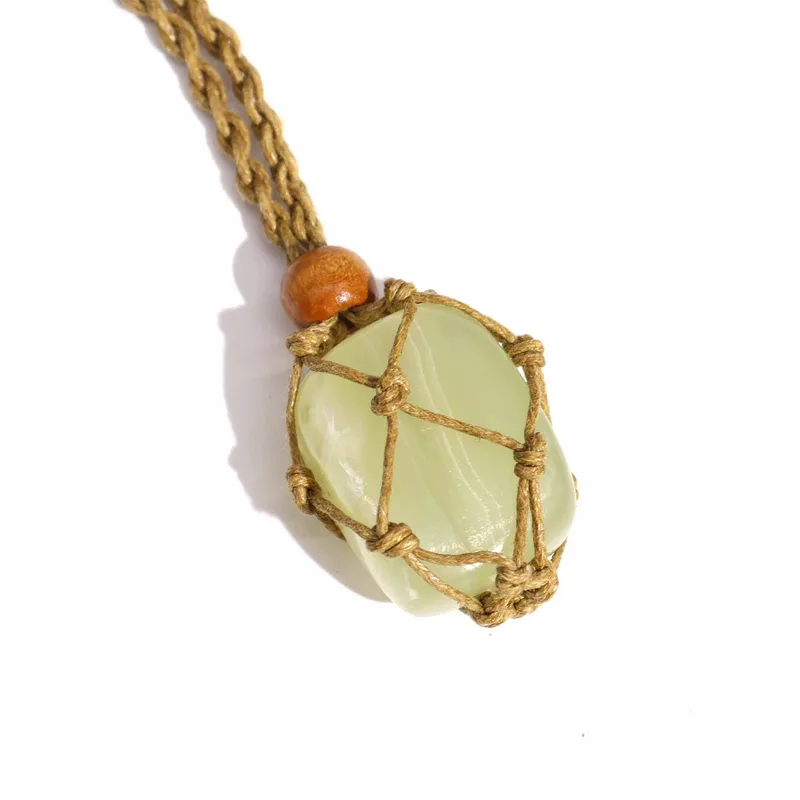 Crystal Gemstone Necklace Cord 45cm/18inch - Sand — foto 1