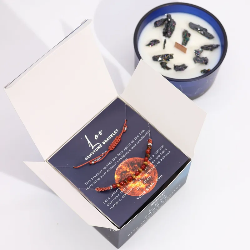 Zodiac Crystal Candela with Gemstone Bracelet Leo — foto 1