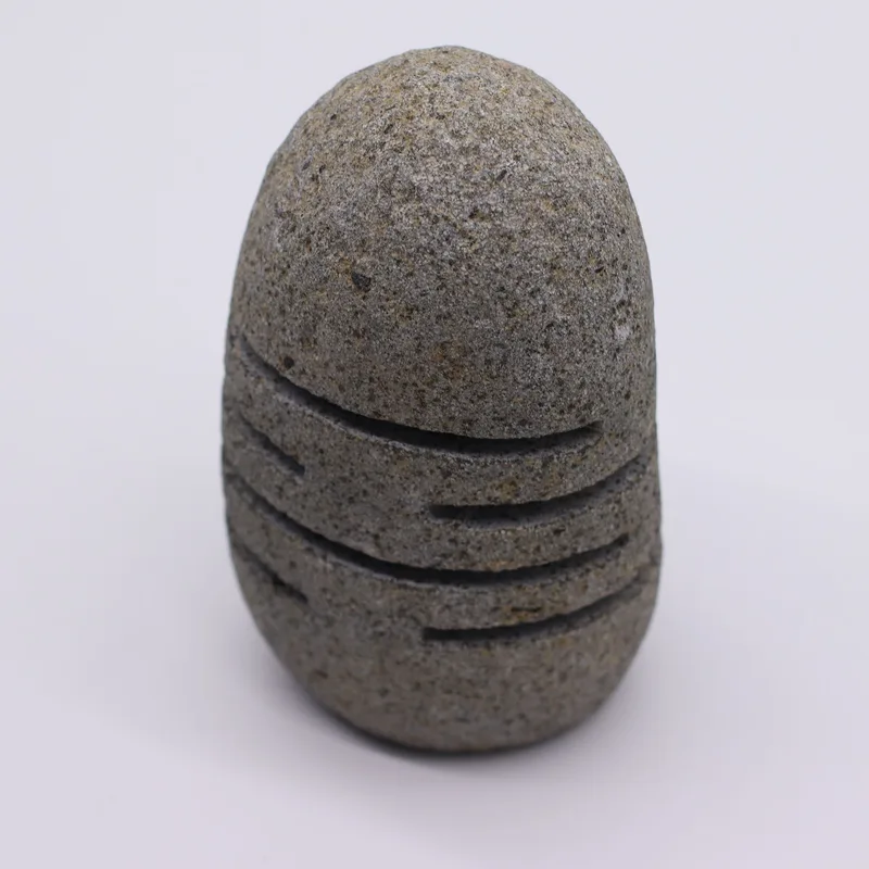 Naturale Riverstone Candela Porta Standing Stone Cut — foto 1