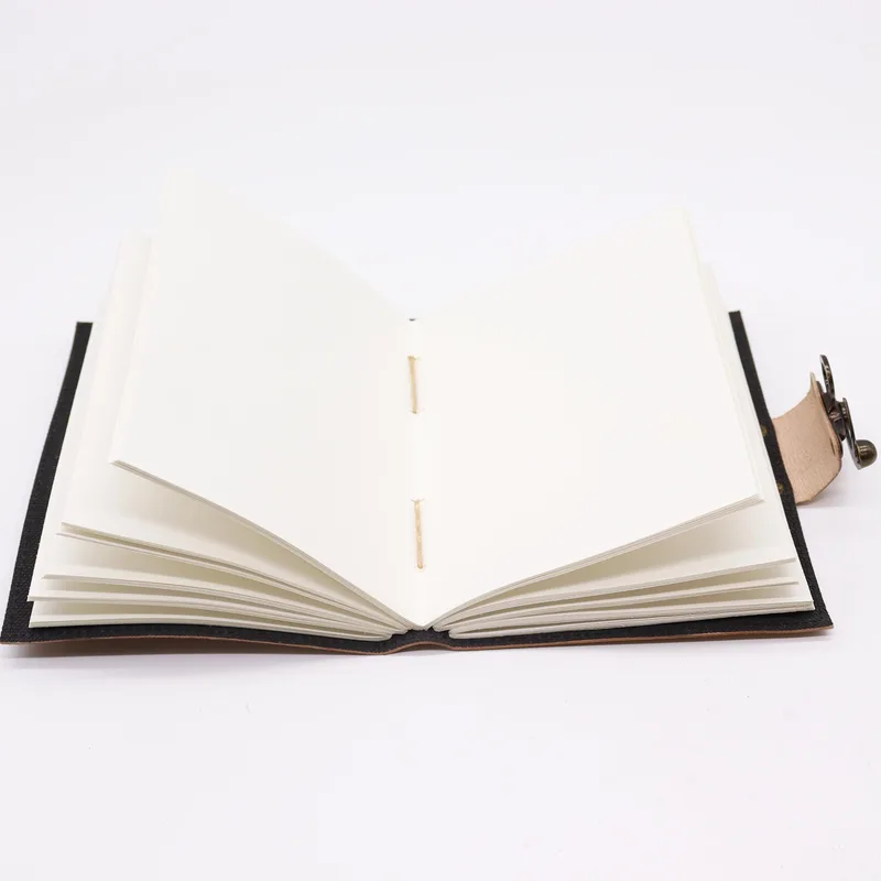 Leather Journel Plain Paper Work & Dream Big Light Tan
