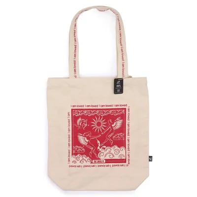 Borsa a tracolla Hop Hare - Ti Amo - Tela di cotone 10oz