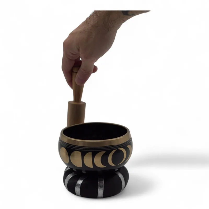 Moon Phase Singing Bowl Set- Nero 10.7cm — foto 4