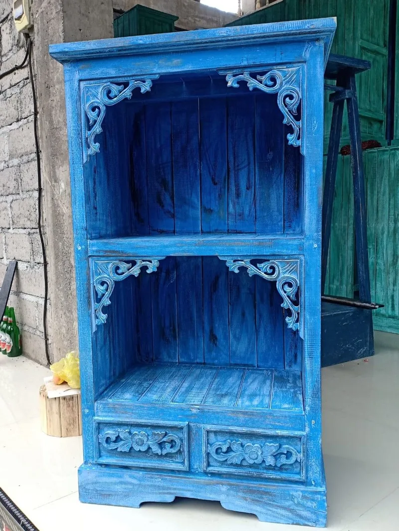 Albasia Bathroom Cabinet Bluewash — foto 2