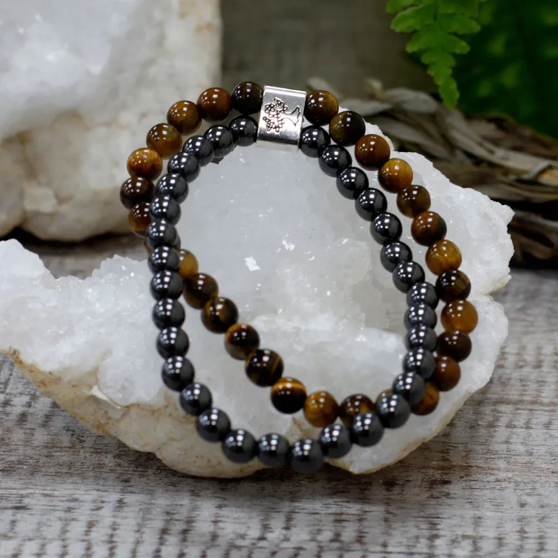 Bracciale con Pietra Naturale Magnetica - Occhio di Tigre — foto 5