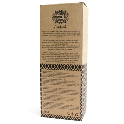 200ml Patchouli Essenziale Olio Reed Diffusore