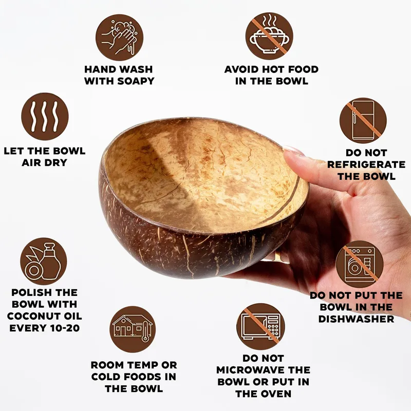Large Naturale Coconut Bowl — foto 2