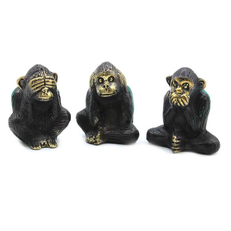 Set of 3 See No Evil etc Monkeys
