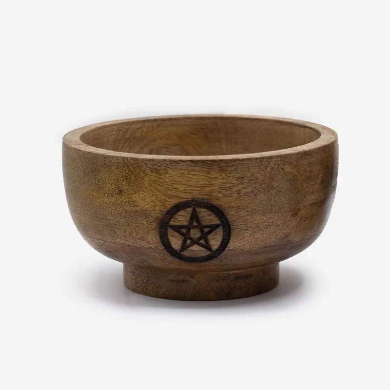 Small Ritual Bowl Incenso Cone Porta 11x6.cm - (Asst Pentagon etc)