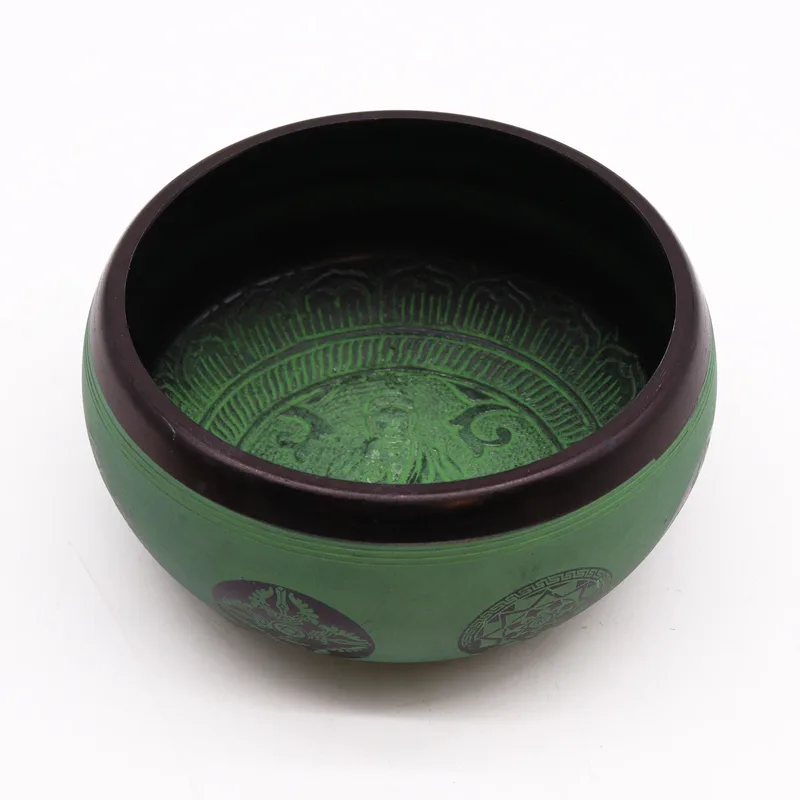 Earth Powder Singing Bowl - Mandala Buddha - 16cm — foto 2
