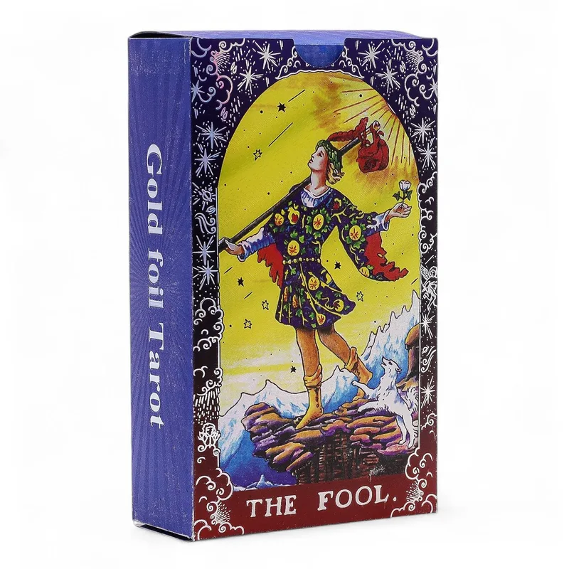 Blu Foil Tarot Card Set Mandala with booklet — foto 4