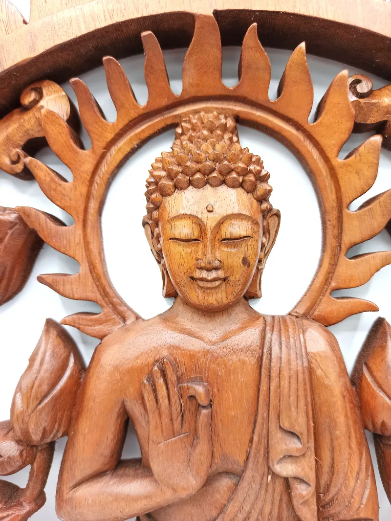 Buddha & Lotus Panel 40cm — foto 2