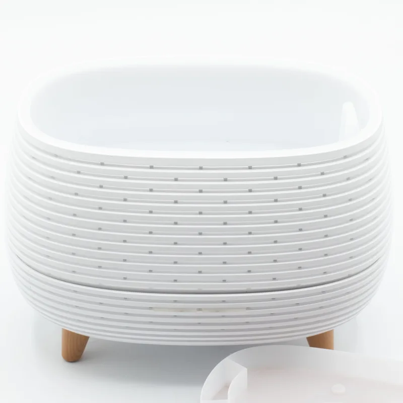 Futuristic Ribbed Aroma Diffusore with Colour-Changing Light — foto 2