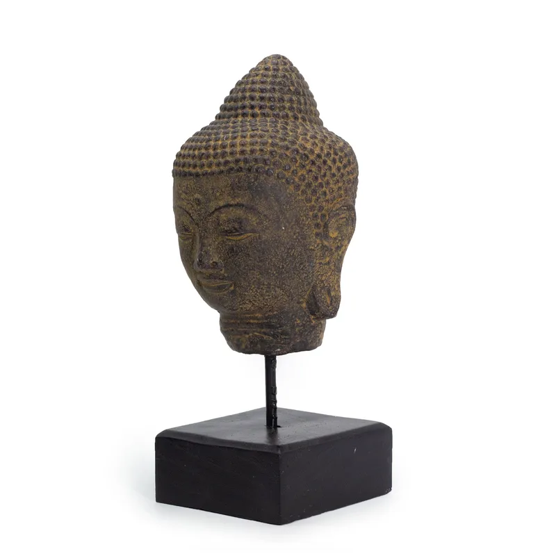 Stillness Buddha Head on Stand Grey — foto 2