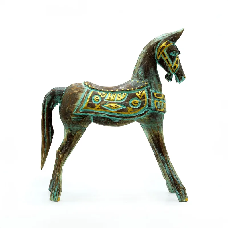 Medium Oro & Turquoise Horse 25 cm — foto 2