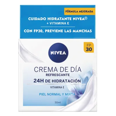 Nivea Cuidado De Día Hidratante Spf30 Piel Normal e Mixta, 50ml