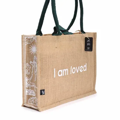 Hop Hare Jute Big Bag - I am Loved — foto 3