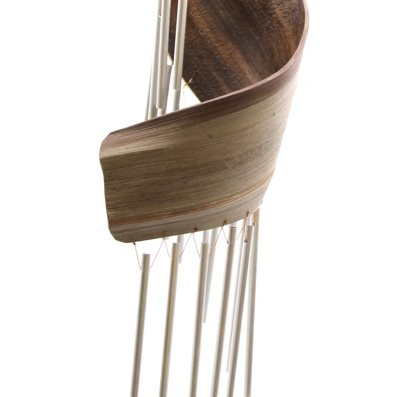 Coconut Leaf Wind Chimes Naturale — foto 4