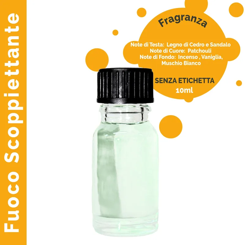 Crackling Log Fire Profumo Olio 10ml Bianco Label — foto 3