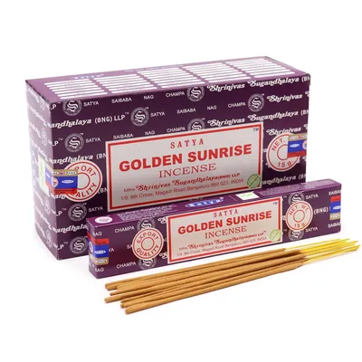 Satya Incenso Sticks 15g - Golden Sunrise — foto 1