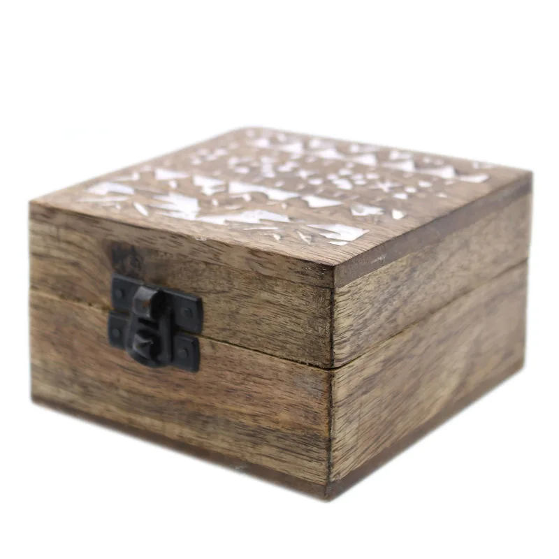 Bianco Washed Wooden Scatola 4x4 Slavic Design — foto 6